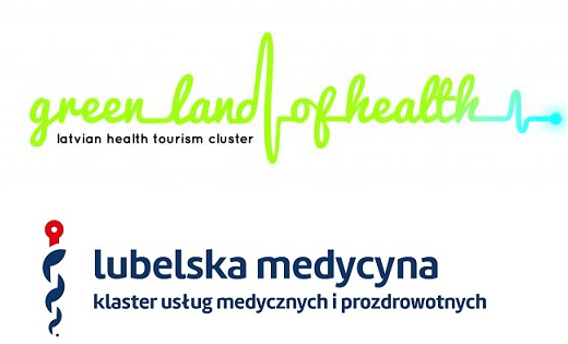 Logo of the Latvian Health Tourism Cluster and Lublin Medicine Cluster